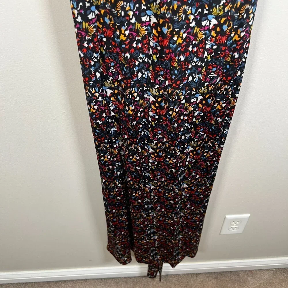 Tanya Taylor Octavia Floral Maxi Dress Size Small Open Back Stretch Comfy